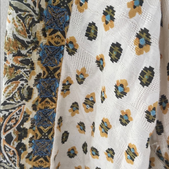 Anthropologie Floral Mini Dress size XS Long Sleeve Embroidered Shirtdress - Picture 11 of 15